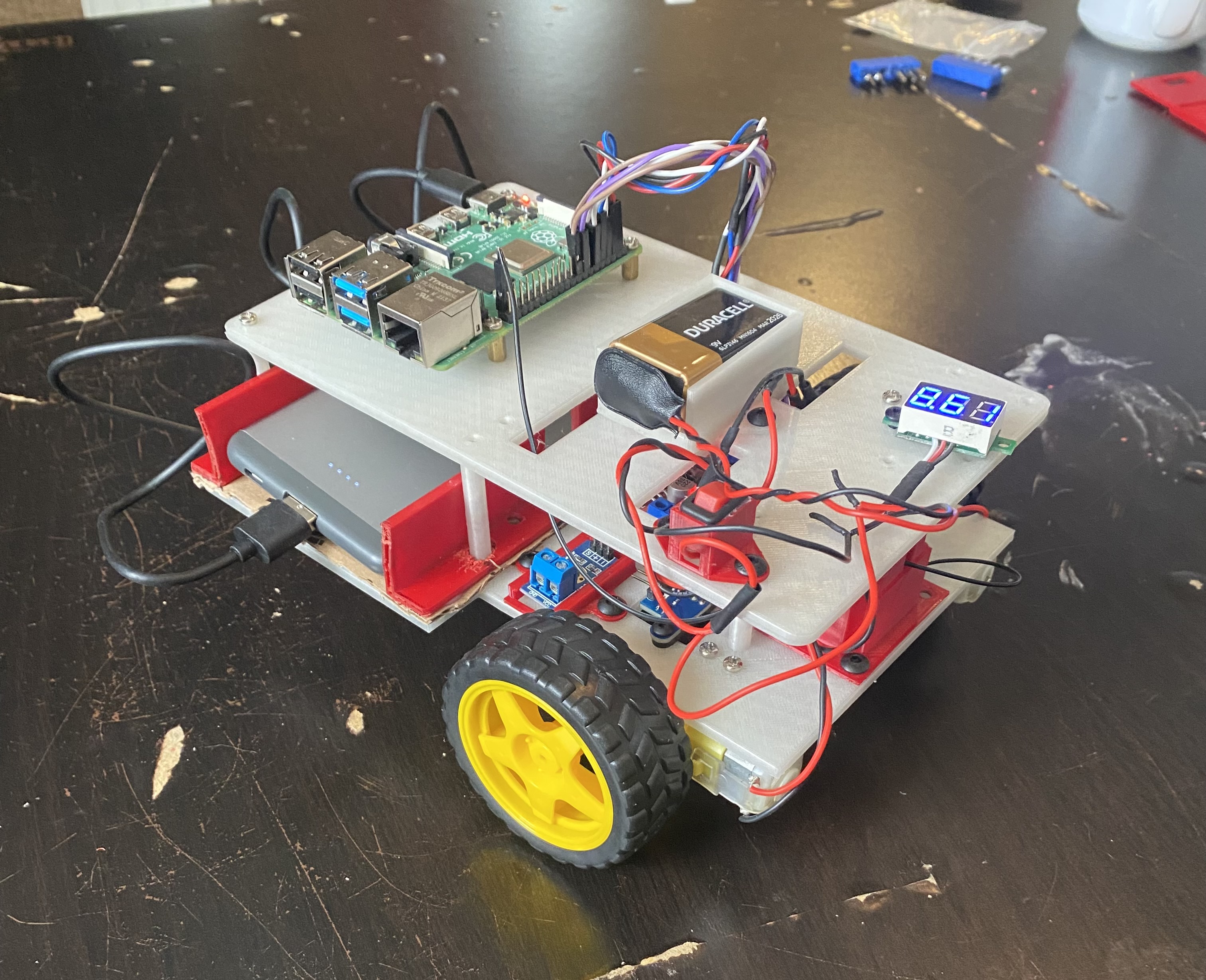 Assembled third prototype minus the LiDAR